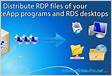 RDP published app via RDS as RemoteApp windows shortcuts AL